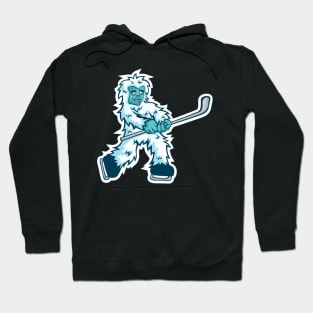 Yeti Ice Hockey Comic Hoodie